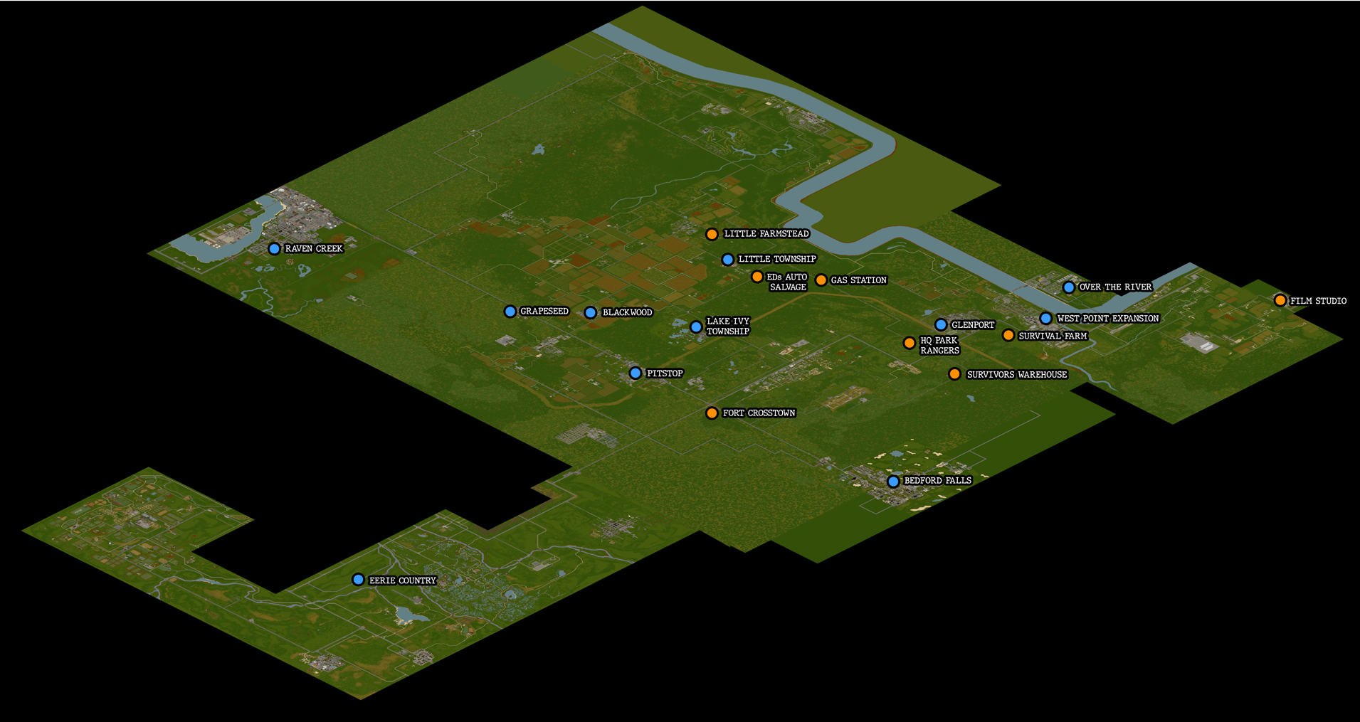 Vanilla Map + Mod Map Locations [BIG QUALITY] - PZ Community 