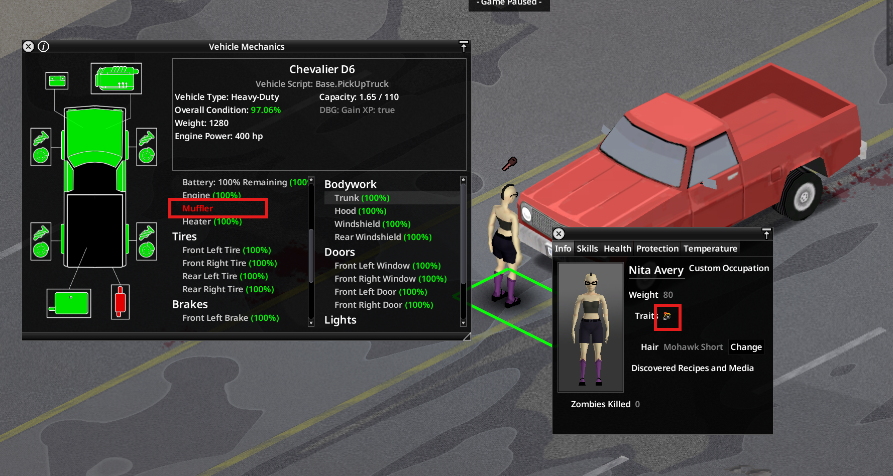 [42.19.0] Infinite noise exploit: Engine RPM stays high after exiting, not dropping to idle – pulling zombies from a huge radius.